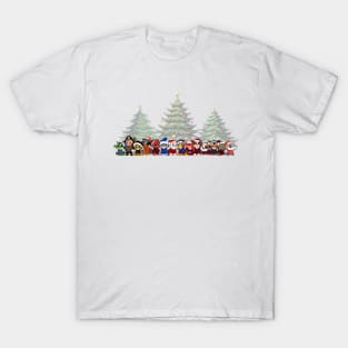 Trees CFB Mascots Christmas T-Shirt